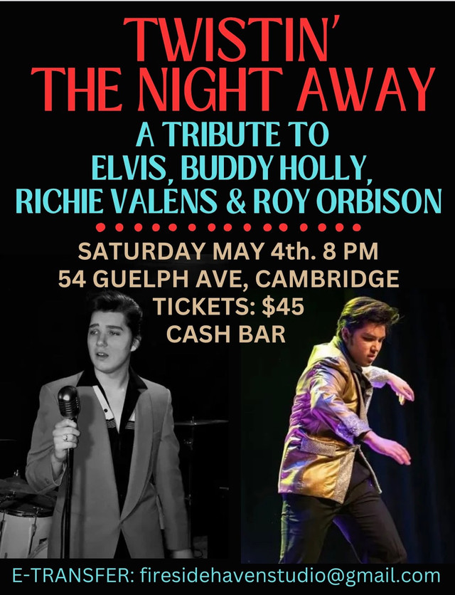 Twistin’ The Night Away: A Tribute to Elvis, Buddy Holly, & More in Events in Cambridge
