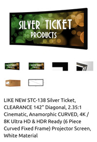 SILVER TICKET STC-138 CURVED PROJECTION SCREEN