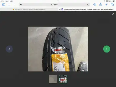 pneu neuf 150-90/15