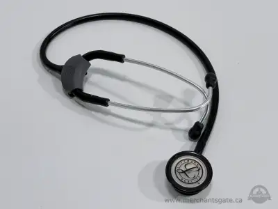 3M Littmann Classic II S.E. stethoscope in black. Good used condition with normal light wear. Tubing...