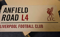 Liverpool FC Tin Sign