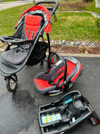 Car seat and adjustable stroller