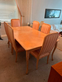 Dining Room Table “6-8” and buffet w/ 6 chairs