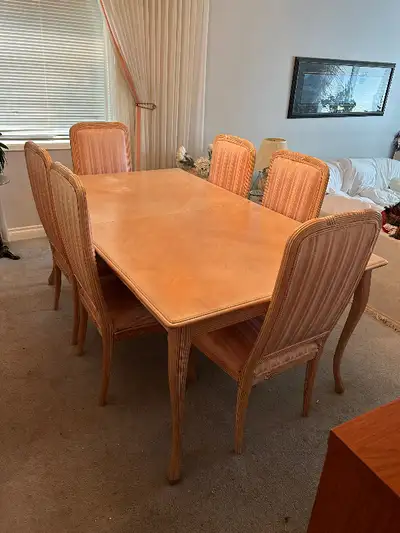 Dining Room Table “6-8” and buffet w/ 6 chairs, View more