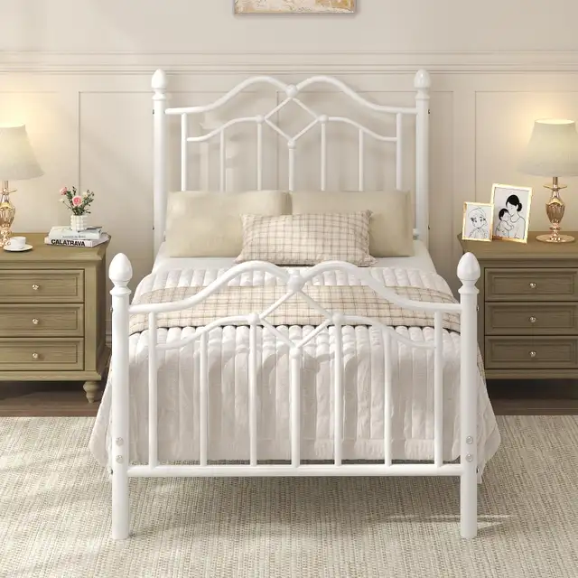 Twin Bed Frame with Headboard and Footboard Metal in Beds & Mattresses in City of Toronto - Image 4