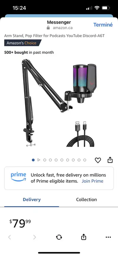 Micro pour gamer avec bras de ajustable pour Pc, View more