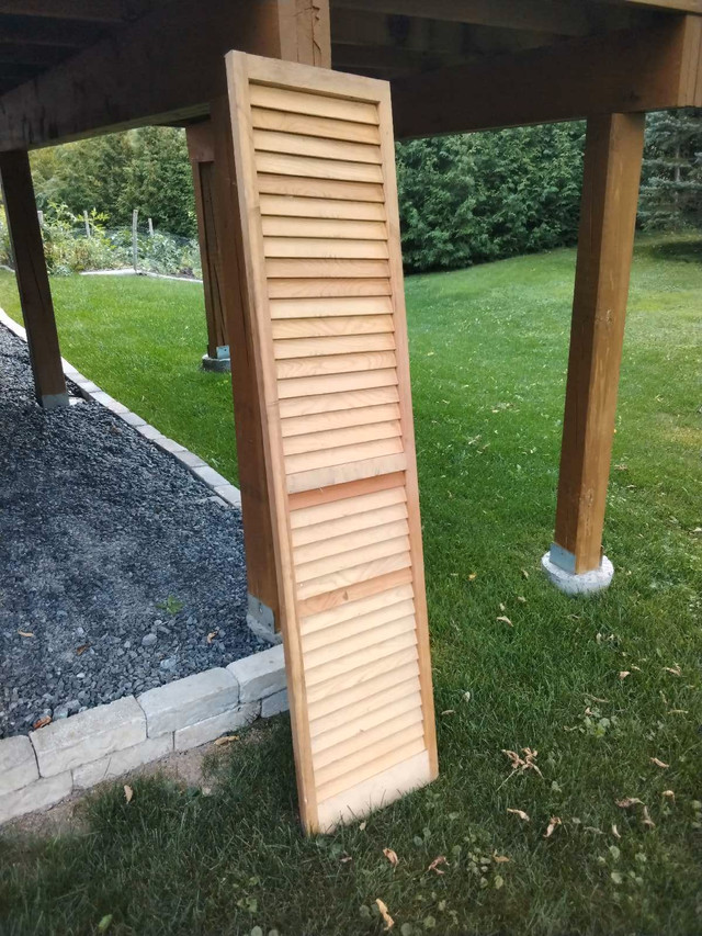 Solid wooden shutters in Outdoor Décor in Napanee