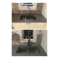 Quartz marble granite countertop cutting repair install fix sink