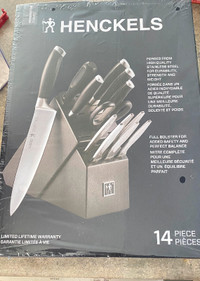 **NEW** 14-Piece Henckels Knife Set with 16-Slot Knife Block