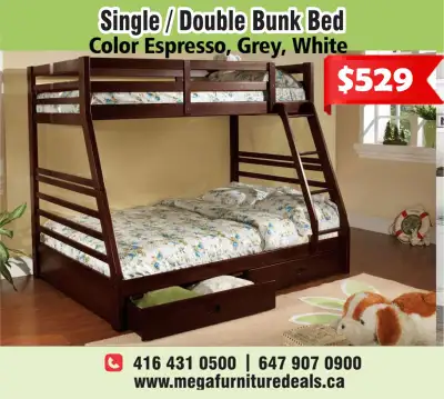 Bunk Bed , Kids Bedroom Set , Single / Double bunk Bed, View more