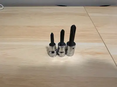 SNAP ON - 3/8” Drive PHILLIPS® Standard Bit Socket Driver – 3 pc, View more