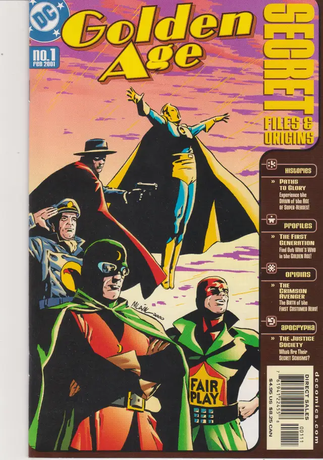 DC Comics - Golden Age: Secret Files - 2001 one-shot comic.