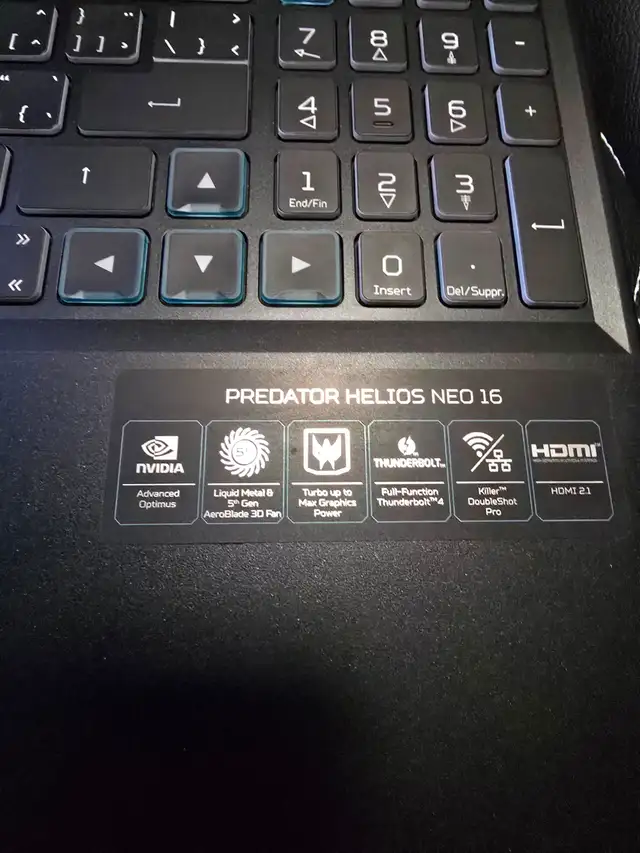 ACER PREDATOR HELIOS NEO 16 gaming laptop in Laptops in Calgary - Image 5