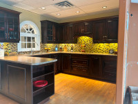 Kitchen Cabinets, Laminate Countertop & Sink with Faucet