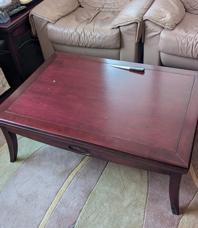 Wooden coffee table & console set, View more