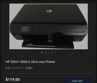 Hp Envy 4500 All in 1 Printer/ Scanner