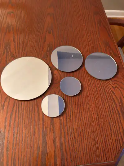 5 pc mirrored wall decor, View more