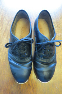 McCulloch's Black Leather Clogging Shoe - Ladies Size 6.5