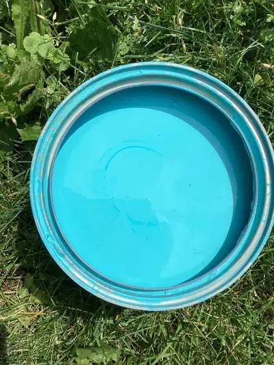 1 gallon turquoise paint, eggshell finish. $25., View more