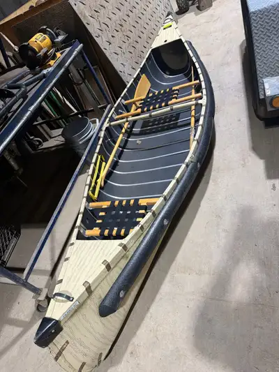used Sportspal canoe, perfect for leisurely paddles and serene lake days! This canoe has been well-l...