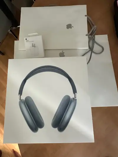 Airpods Max Blue with Applecare, View more