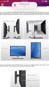 Dell 2408 WFP Computer Monitor