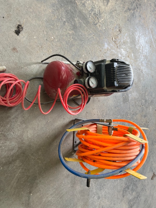 Air compressor with hose reel Power Tools Winnipeg Kijiji