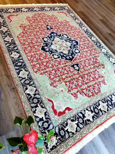 Persian Handmade woollen rug, View more
