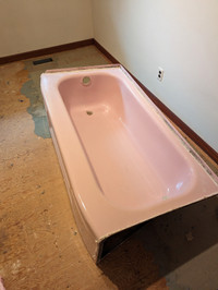 Vintage Pink Bath tub