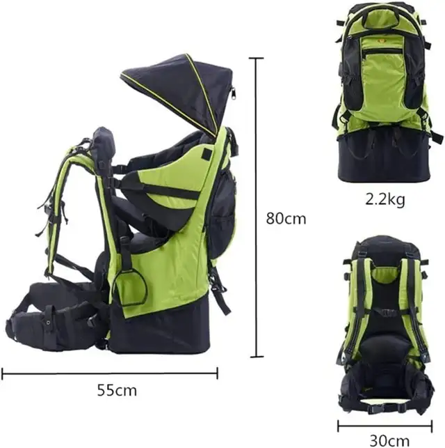 (NEW) Premium Baby Hiking Backpack Kid Carrier Blue & Black in Strollers, Carriers & Car Seats in City of Toronto - Image 4