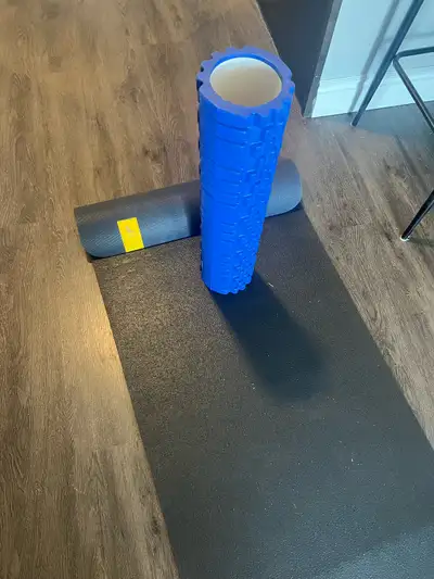 Yoga mat and foam roller , View more