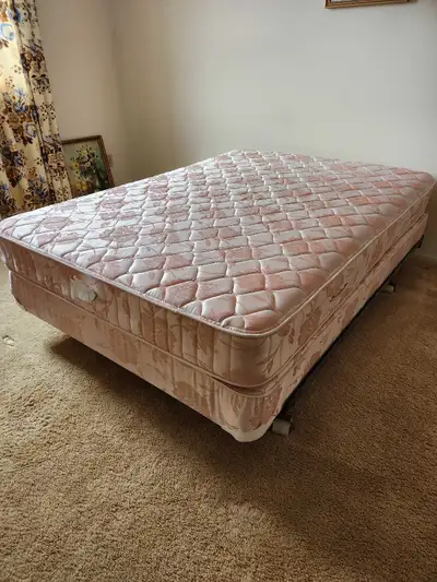Free Double Bed Frame, Box Spring & Mattress, View more