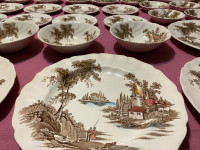 Vintage English Fine Bone China 40-piece set