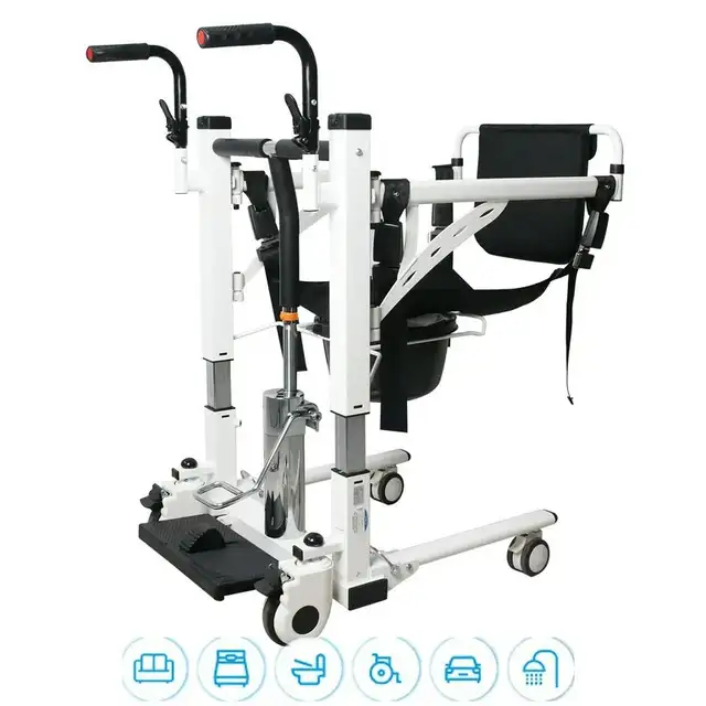 Garvee Patient Lift Transfer Wheelchair, Portable Bathroom  Chai in Health & Special Needs in City of Toronto - Image 2