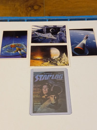 Starlog Magazine Star Trek Hologram,Set of 4 Promtional Cards NM