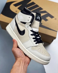 Air Jordan 1 High Zoom CMFT WhiteBlack-Light Orewood Brown