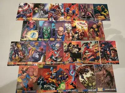 Marvel Versus DC 1995 Cards (23 Cards) WOLVERINE CRIMSON FOX, View more