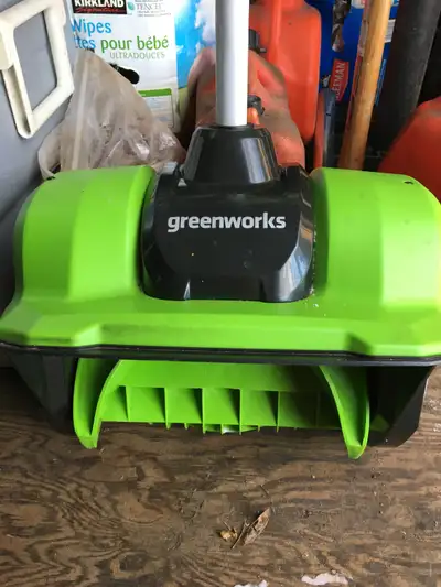 Greenworks 12" electric snow shovel, View more