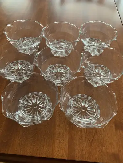 8 Glass Dessert Bowls, View more