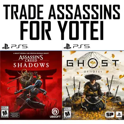 ✅✅TRADE Assassins for Ghost of Yotei✅✅, View more