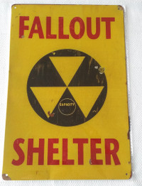 Fallout Shelter ☢️⚡  Metal Sign