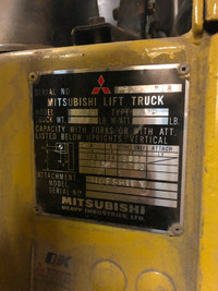 Vintage Mitsubishi lift truck