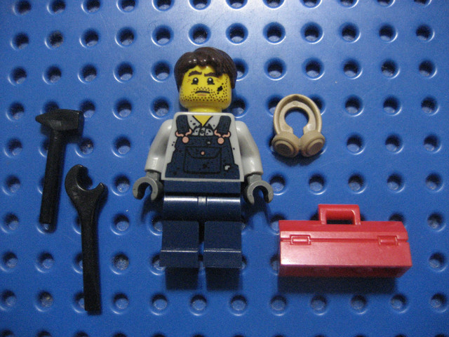 Lego Minifigure Blacksmith Mechanic Repairman in Toys & Games in City of Toronto