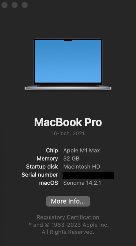 Apple MacBook Pro 16” M1 Max Chip 2TB SSD with 10‑Core CPU and in Laptops in Vancouver - Image 3