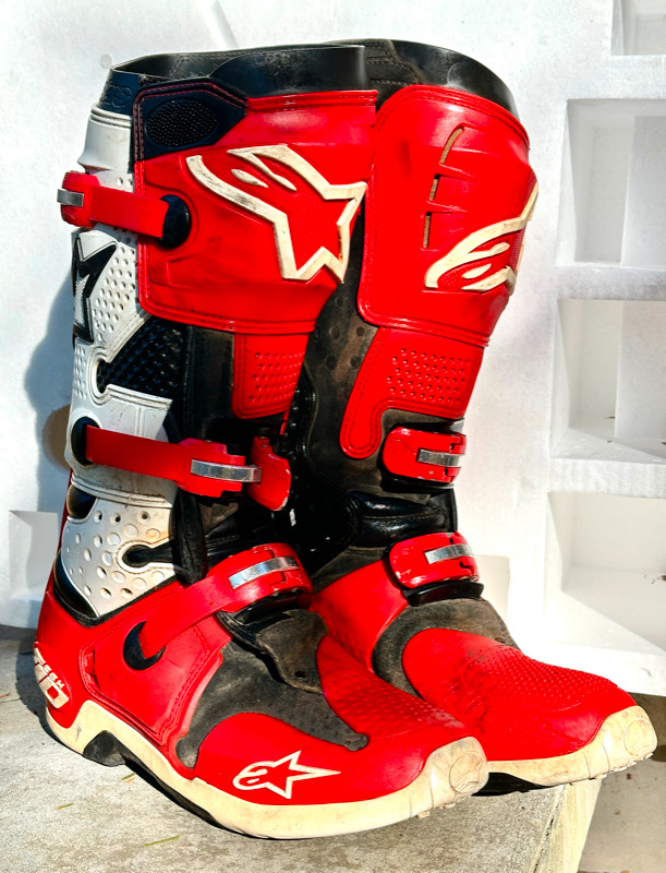 Alpinestars Tech 10 MX boots size 11 in Motorcycle Parts & Accessories in Markham / York Region