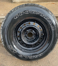  Goodyear truck tire and rim 256/65/R16 , 6 bolt pattern . Not s