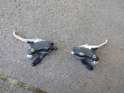 Shimano 3x8 Bicycle shifter set, View more