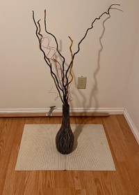 Art Deco Floor Vase with artistic vines $10.00 Firm