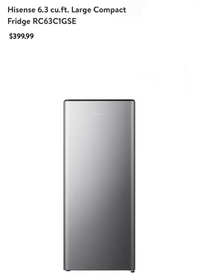 Hisense 6.3Cft Fridge, View more