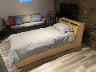 lit simple en érable , View more